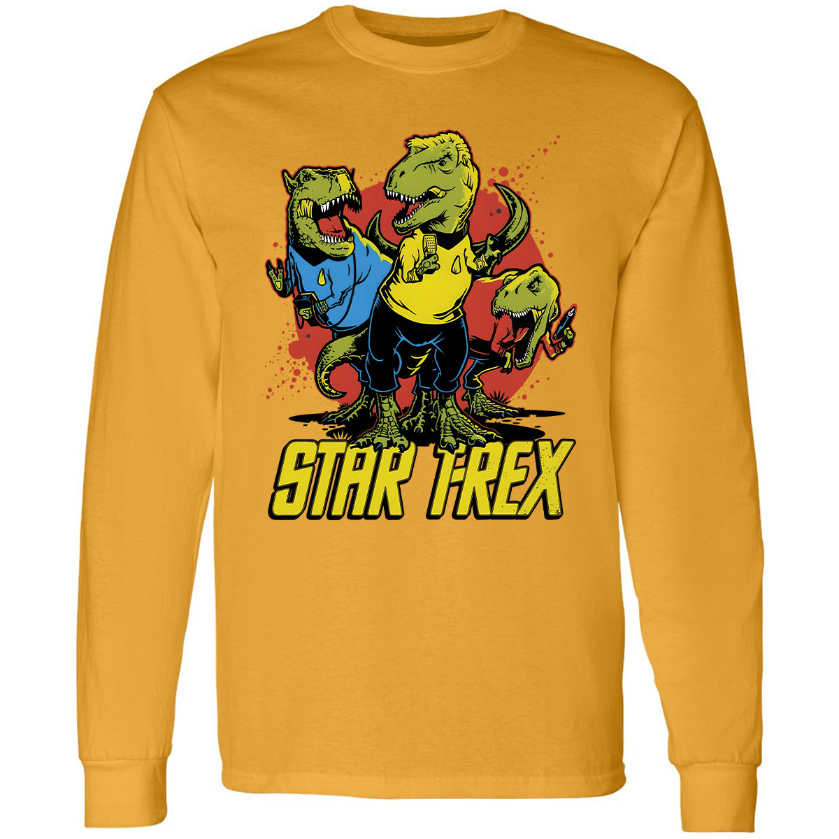 Long Sleeve T-Shirt - M5W7BJFZ - Gold - 9