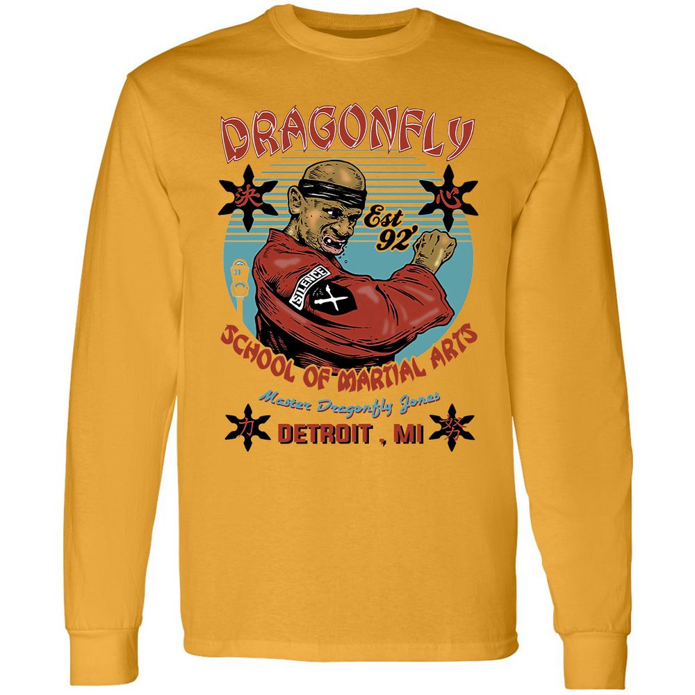 Long Sleeve T-Shirt - LM9KY8XR - Gold - 9