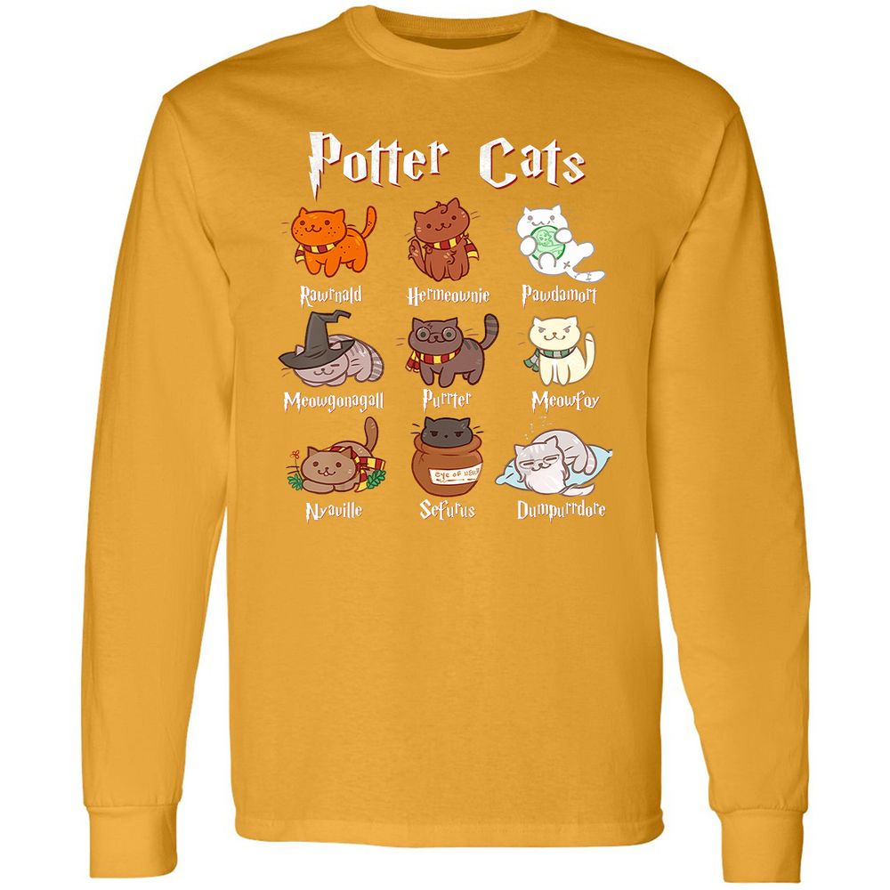 Long Sleeve T-Shirt - W9AAY7MQ - Gold - 9