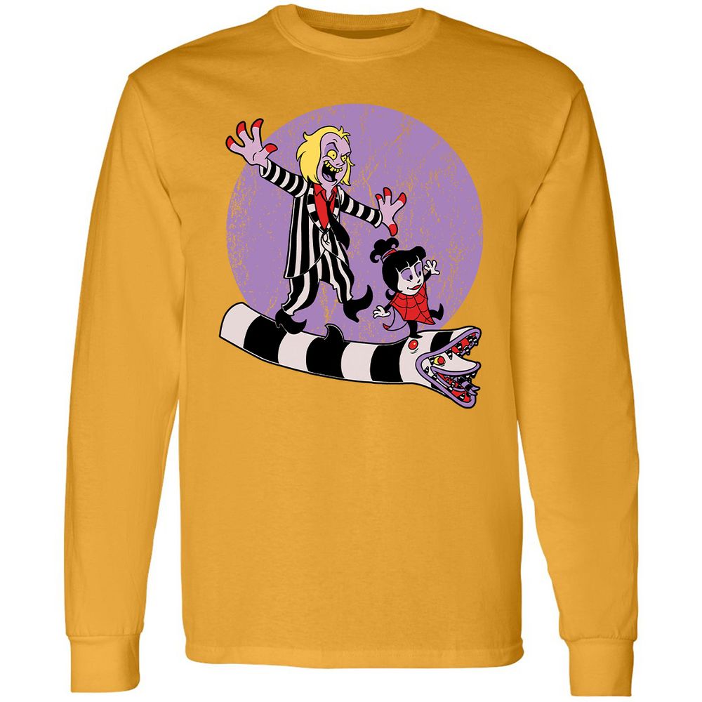 Long Sleeve T-Shirt - NQ61YHGP - Gold - 9