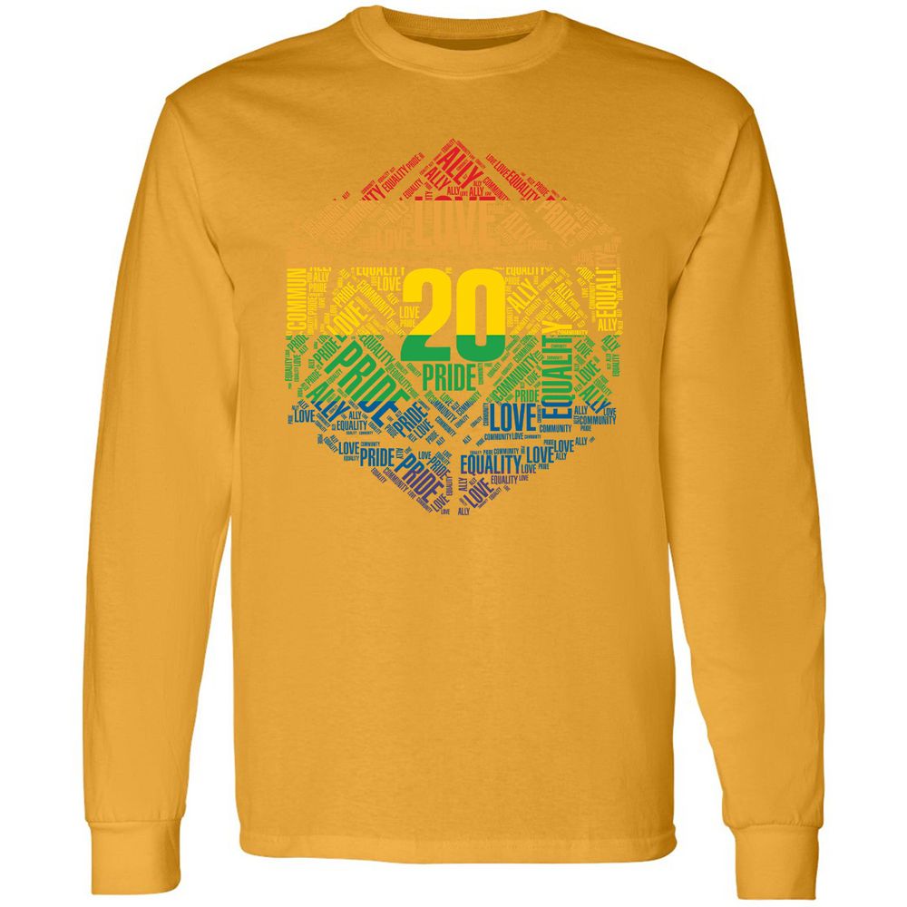 Long Sleeve T-Shirt - 6QGRK3EY - Gold - 9