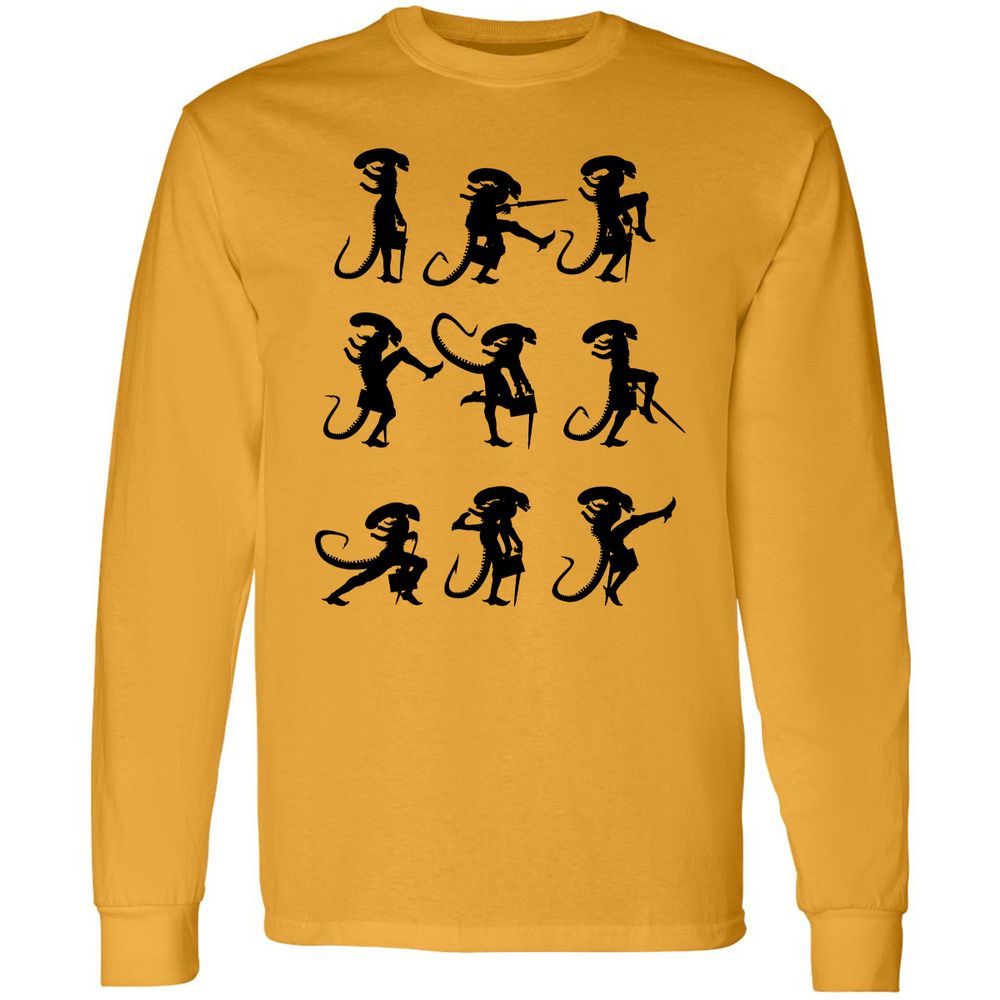 Long Sleeve T-Shirt - 4XWCW9LJ - Gold - 9