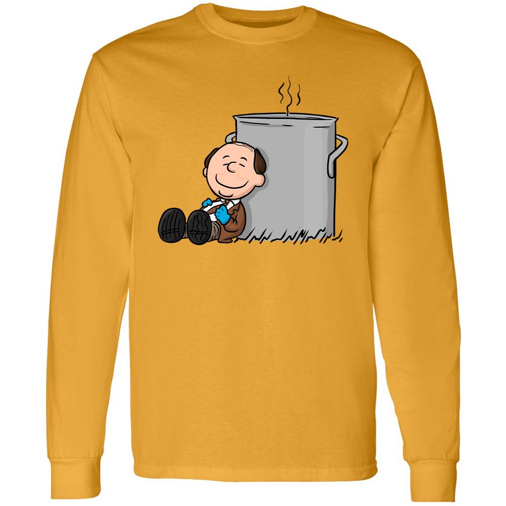 Long Sleeve T-Shirt - LVNFXF6Q - Gold - 9