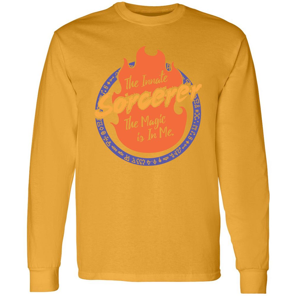 Long Sleeve T-Shirt - W2V4DMR6 - Gold - 9