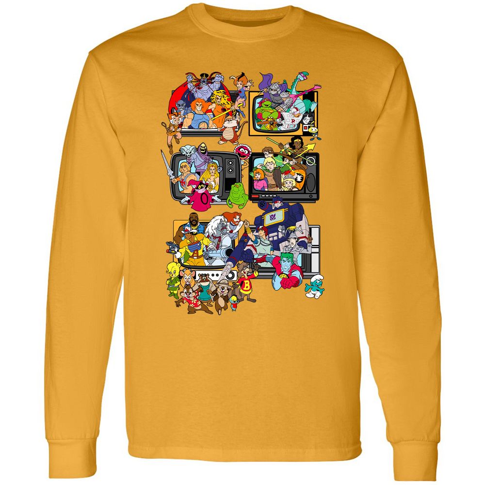 Long Sleeve T-Shirt - W7ZHLMJG - Gold - 9