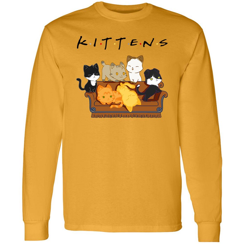 Long Sleeve T-Shirt - 8NKLZDZC - Gold - 9