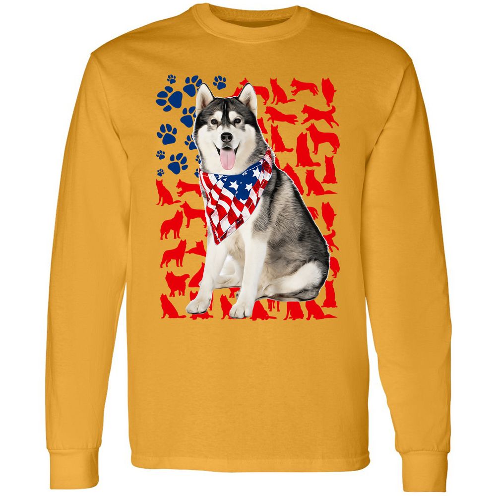 Long Sleeve T-Shirt - GG1JBGYU - Gold - 9