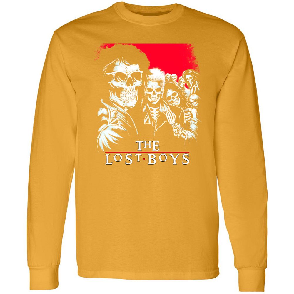 Long Sleeve T-Shirt - QAPFCEPJ - Gold - 9