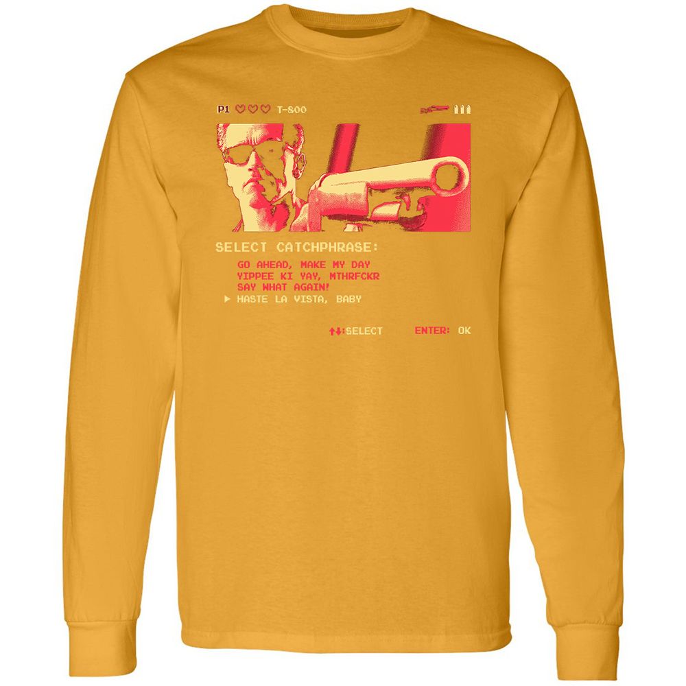 Long Sleeve T-Shirt - US1QCHNA - Gold - 9