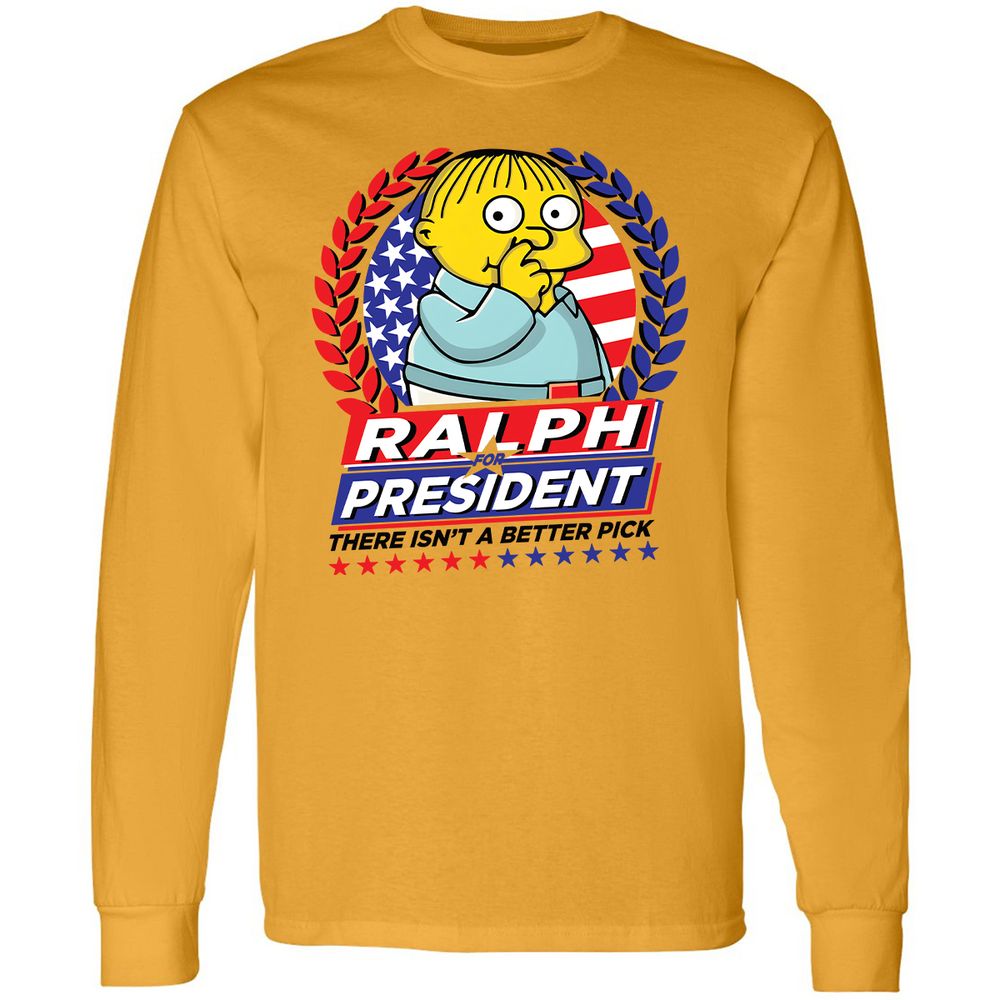 Long Sleeve T-Shirt - H8VUZ4SJ - Gold - 9