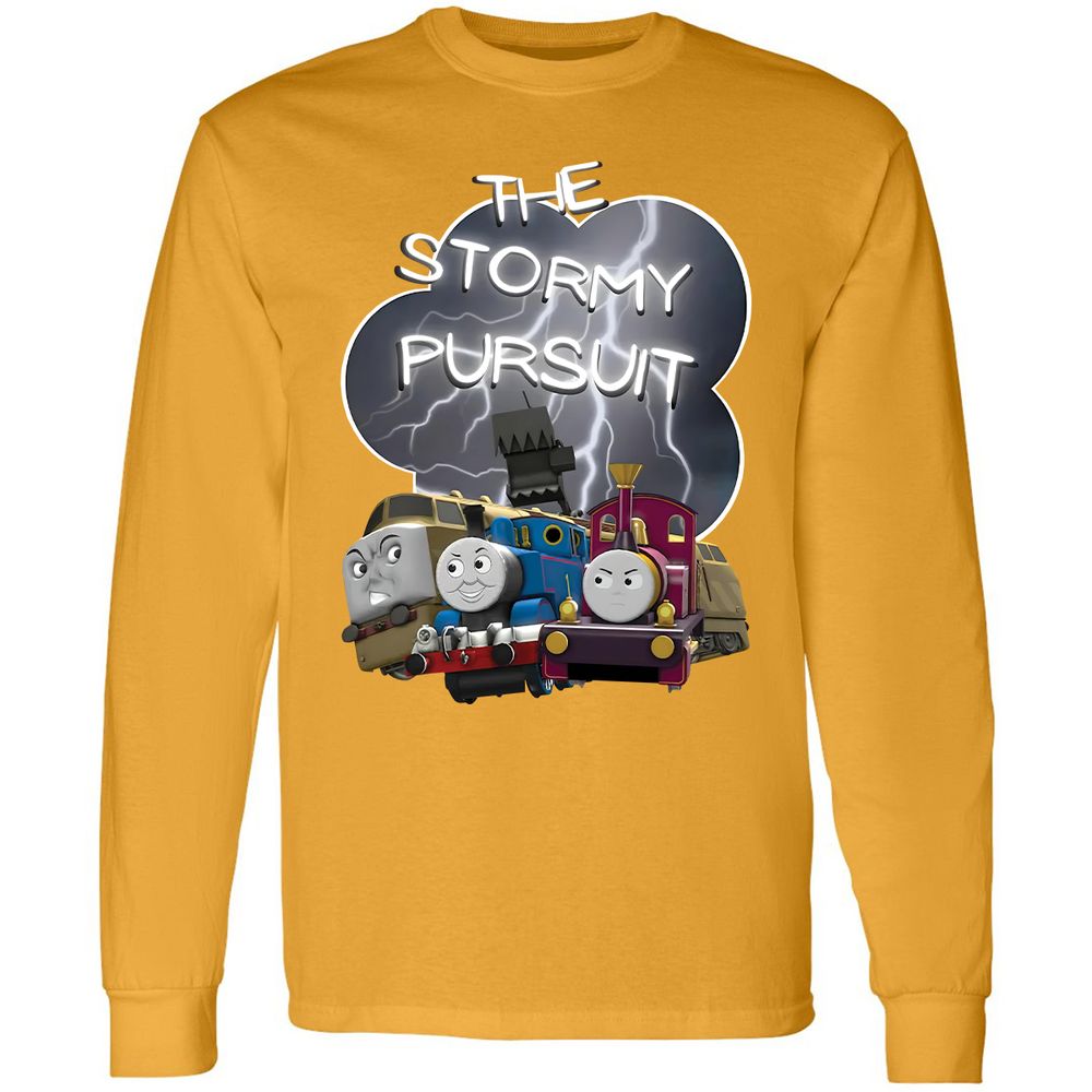 Long Sleeve T-Shirt - YUC9FEZK - Gold - 9