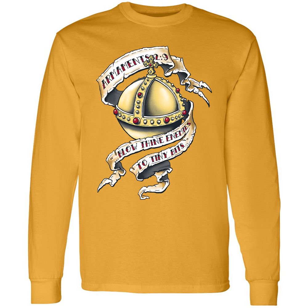 Long Sleeve T-Shirt - 8BGT4HPQ - Gold - 9