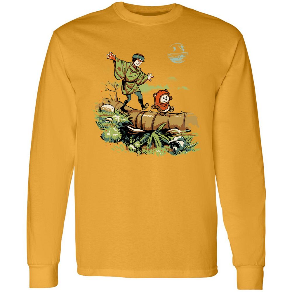 Long Sleeve T-Shirt - P4KFTRH5 - Gold - 9