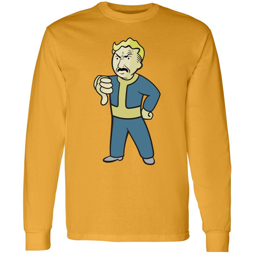 Long Sleeve T-Shirt - VA8NZQJ3 - Gold - 9