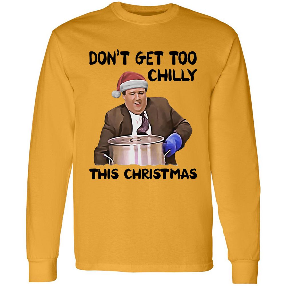 Long Sleeve T-Shirt - QGWC7FZS - Gold - 9