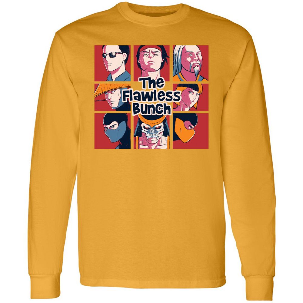 Long Sleeve T-Shirt - B3JDMF3Y - Gold - 9