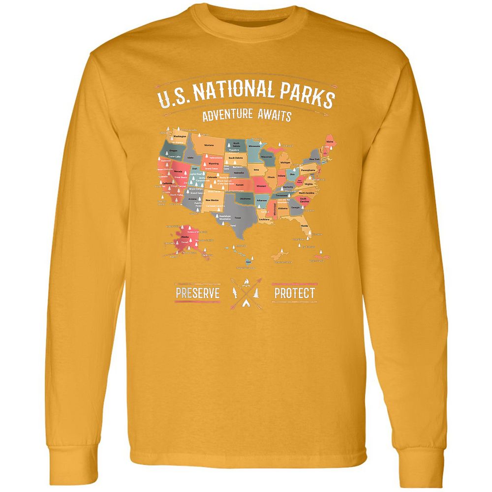 Long Sleeve T-Shirt - J13GK4VF - Gold - 9