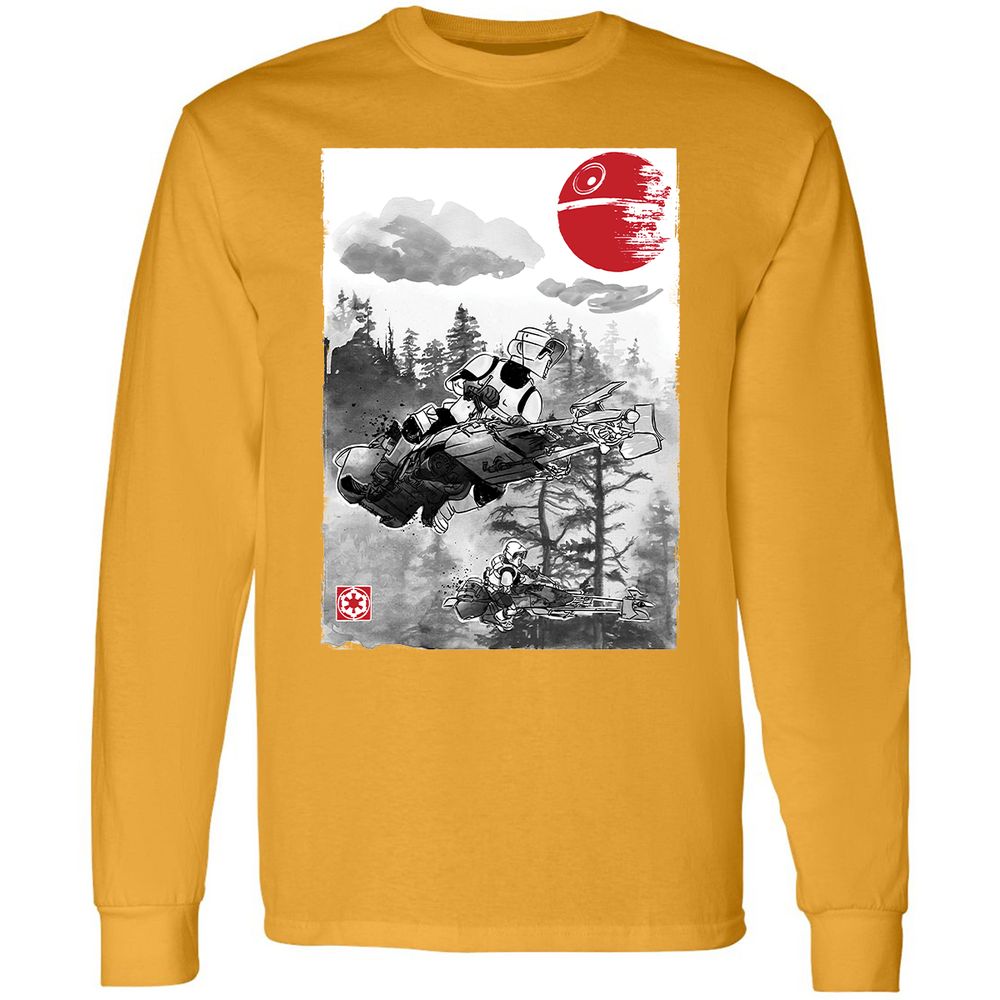 Long Sleeve T-Shirt - BCVG7JKD - Gold - 9