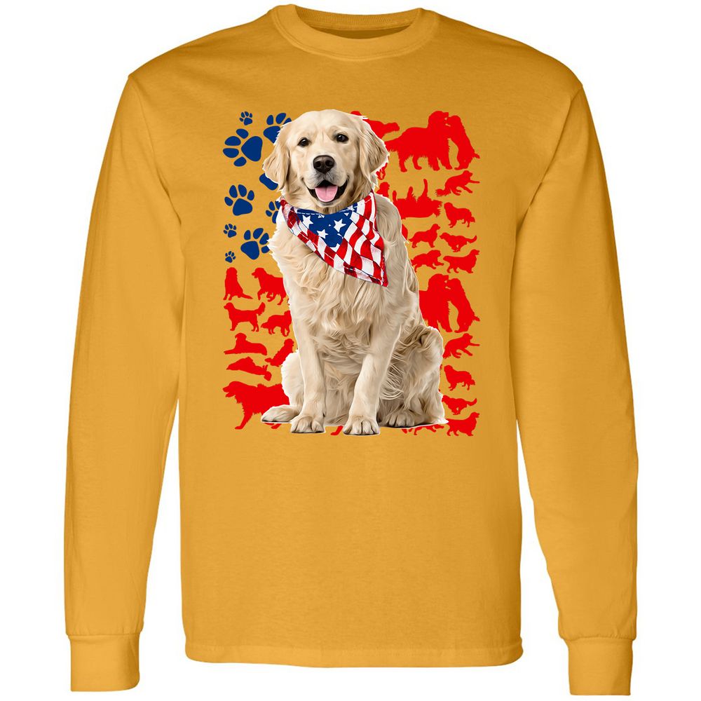 Long Sleeve T-Shirt - HTXGWX8B - Gold - 9