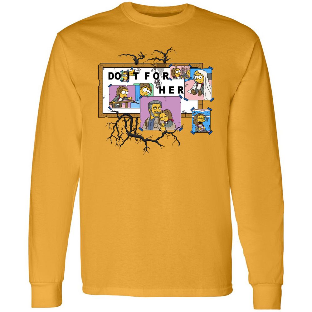 Long Sleeve T-Shirt - TFVJRTR4 - Gold - 9