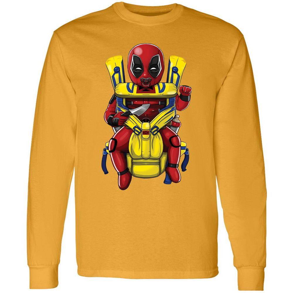 Long Sleeve T-Shirt - XKJLWVEK - Gold - 9