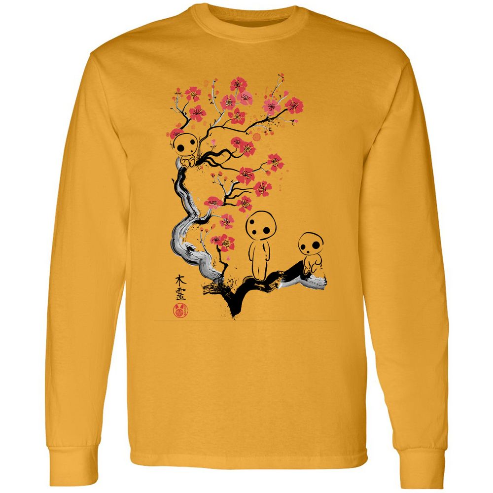 Long Sleeve T-Shirt - JPNJ3HU7 - Gold - 9