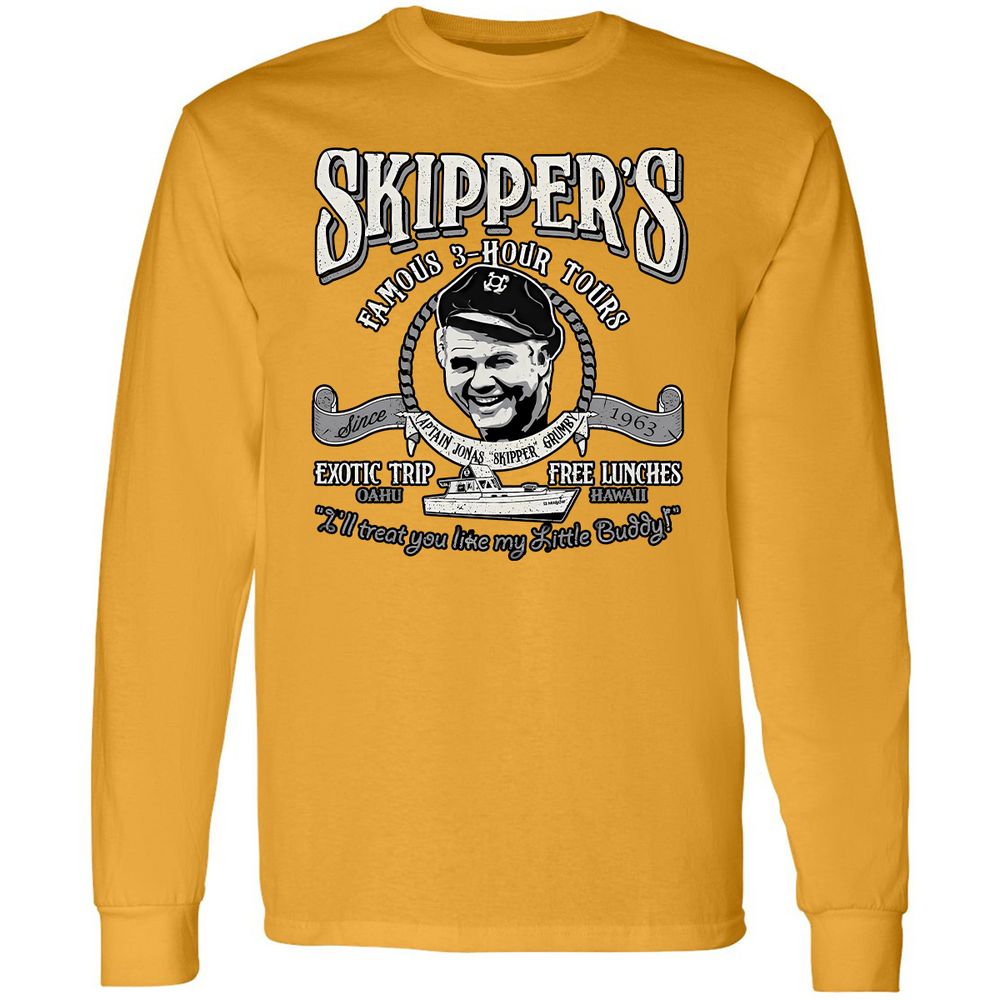 Long Sleeve T-Shirt - RVSWJZMS - Gold - 9