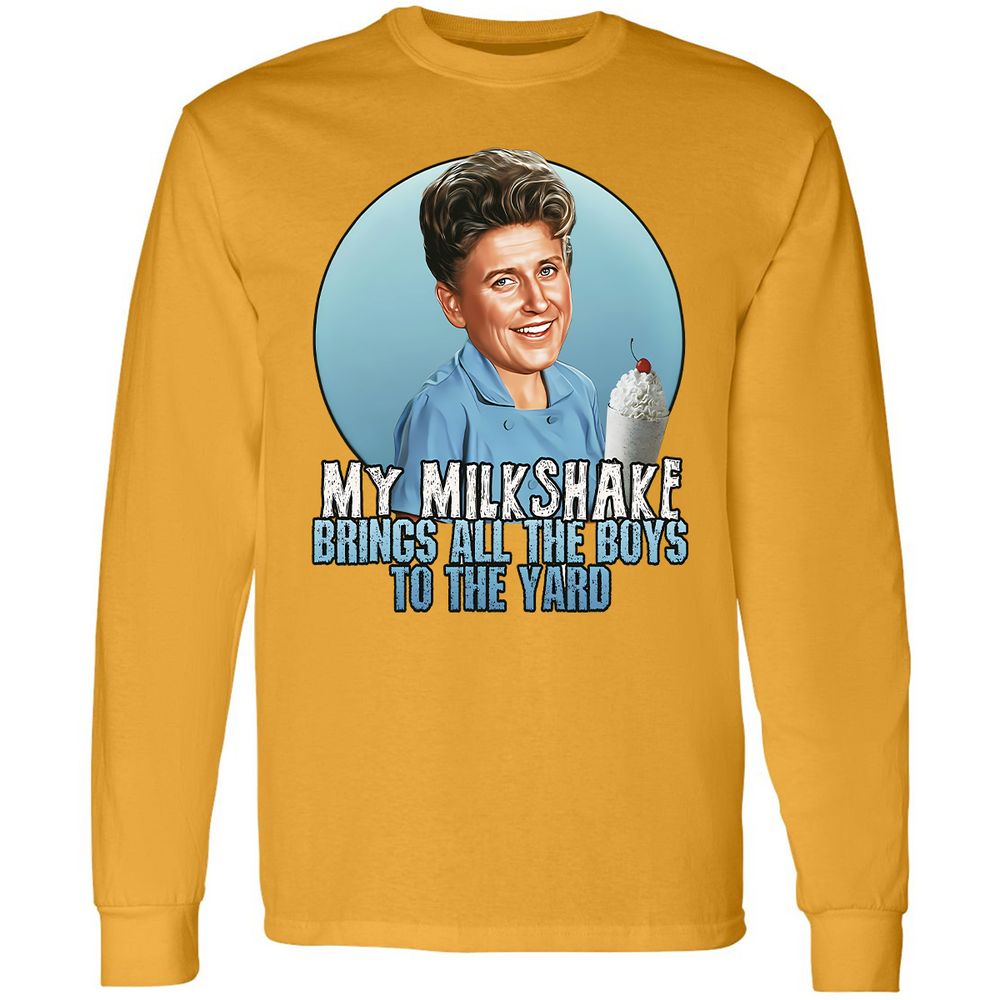 Long Sleeve T-Shirt - Q8D5W46V - Gold - 9