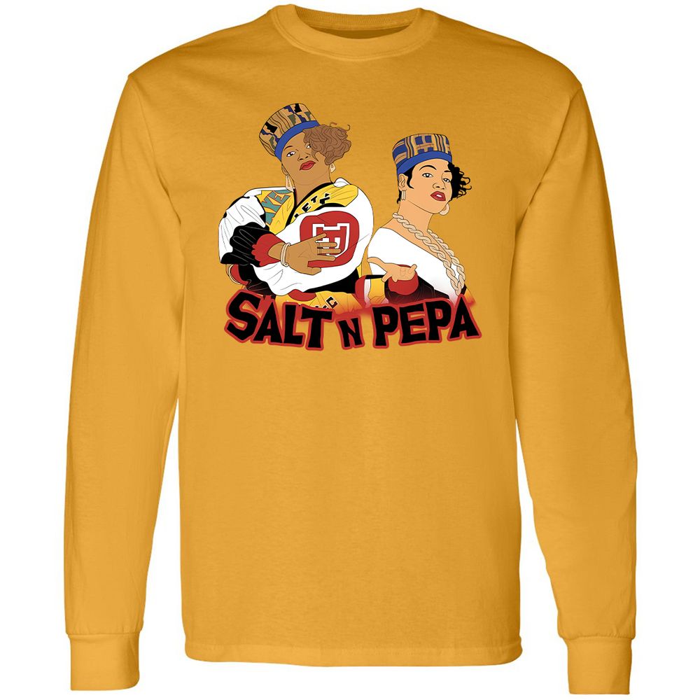 Long Sleeve T-Shirt - White - Gold - 9