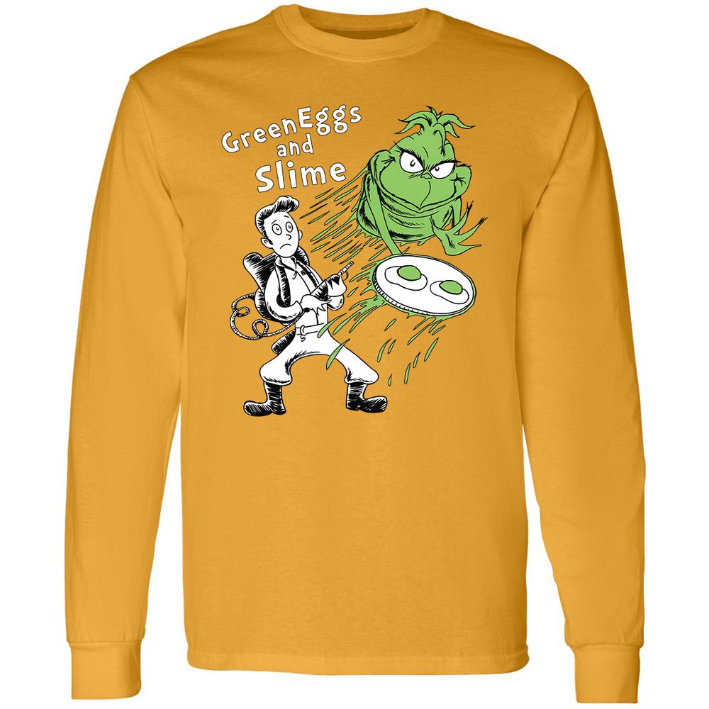 Long Sleeve T-Shirt - Q482HNZJ - Gold - 9