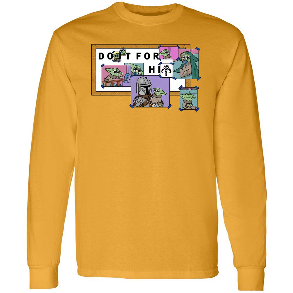 Long Sleeve T-Shirt - UGHQRCDP - Gold - 9