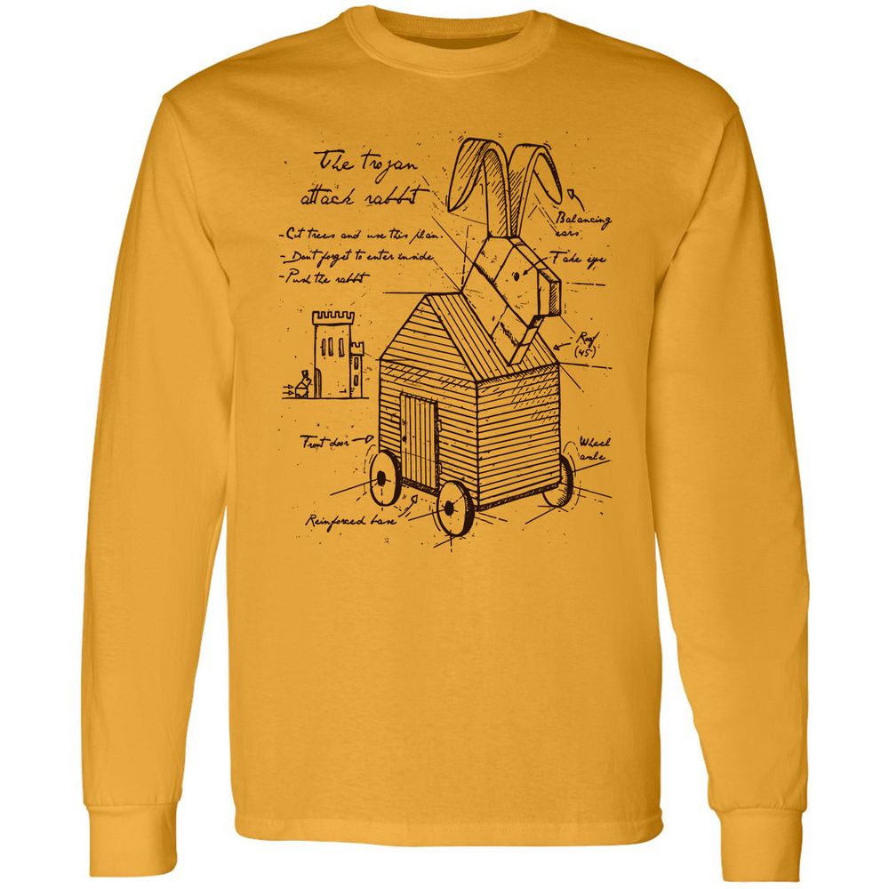 Long Sleeve T-Shirt - 8H9NA3BT - Gold - 9