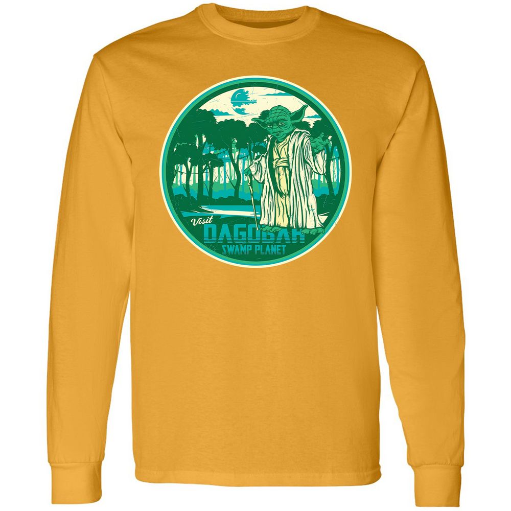 Long Sleeve T-Shirt - B4JVWPYA - Gold - 9