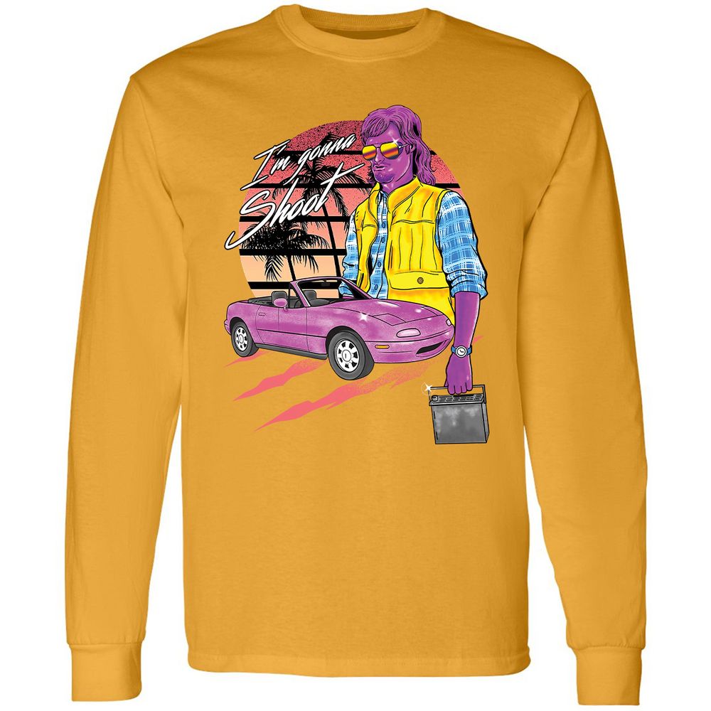 Long Sleeve T-Shirt - KZT8G1B5 - Gold - 9