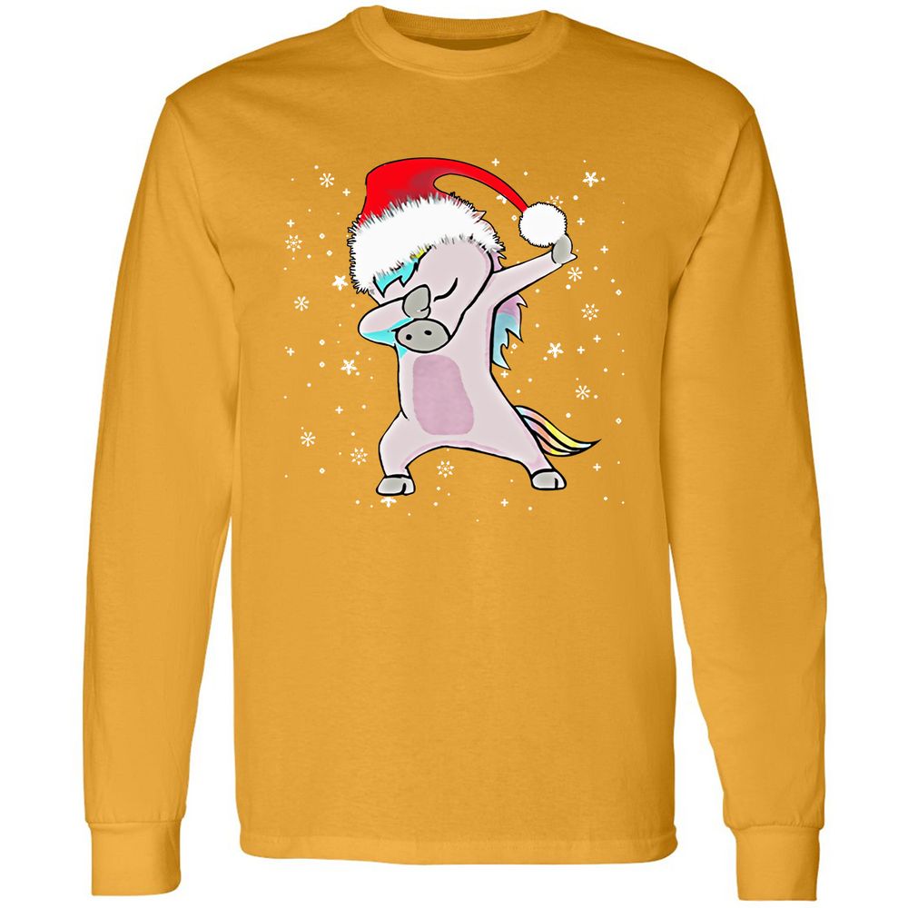 Long Sleeve T-Shirt - HN5HP4SJ - Gold - 9