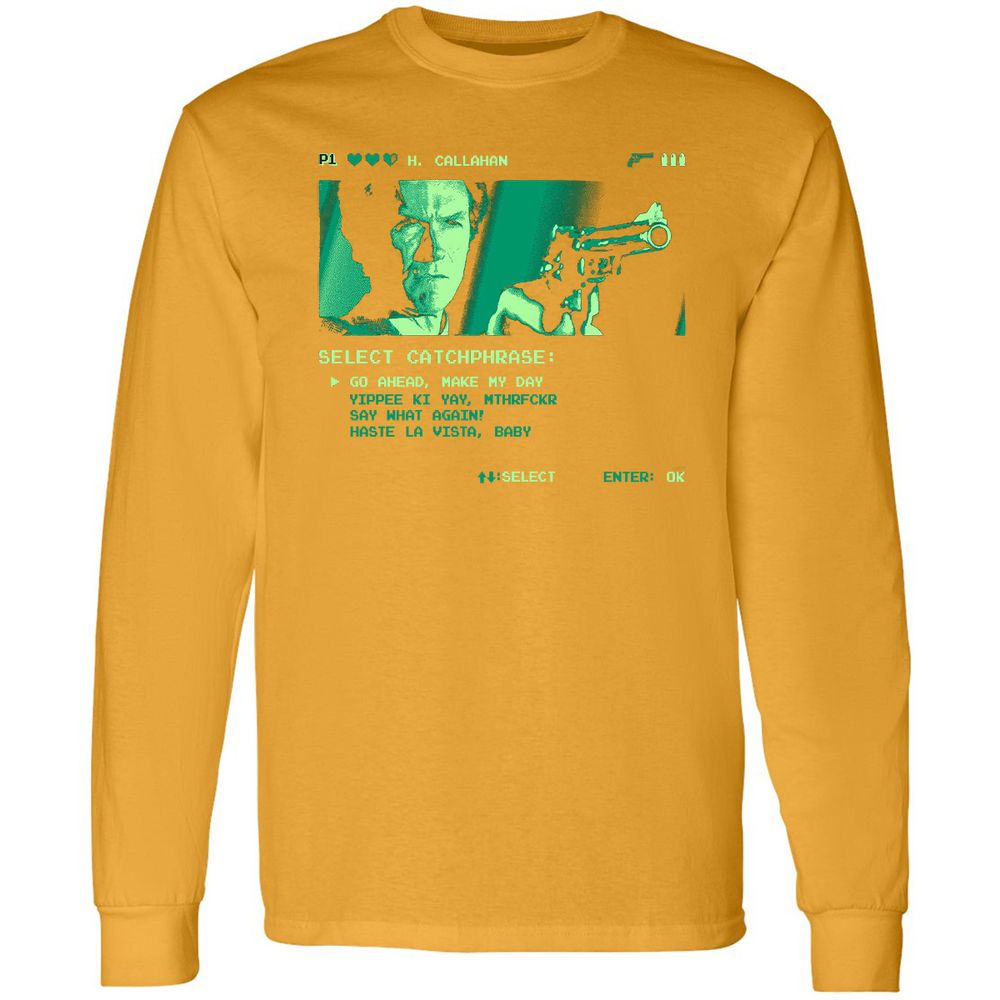 Long Sleeve T-Shirt - AGJHG4BM - Gold - 9