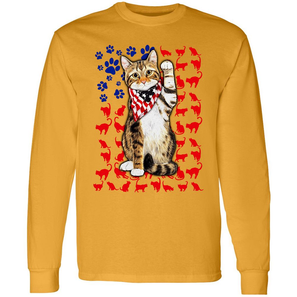 Long Sleeve T-Shirt - H71REQGH - Gold - 9