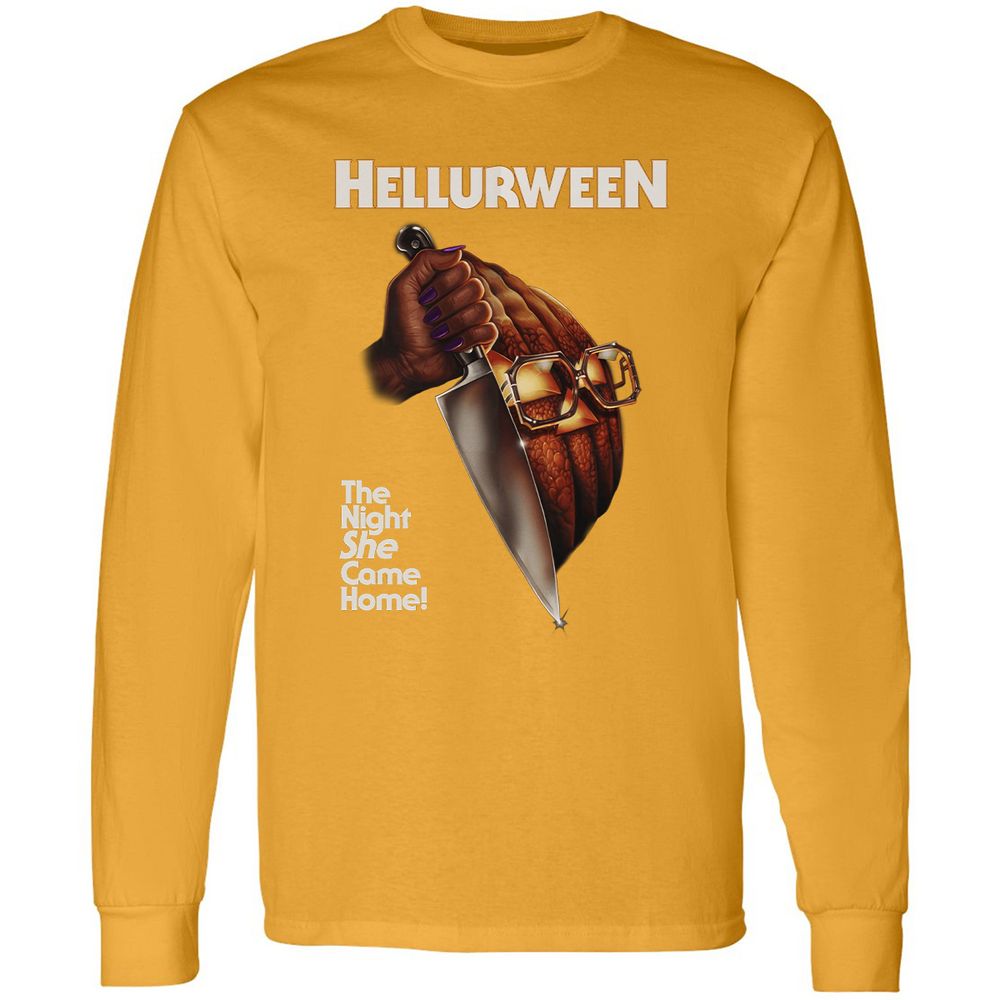 Long Sleeve T-Shirt - 8F7VSQPC - Gold - 9