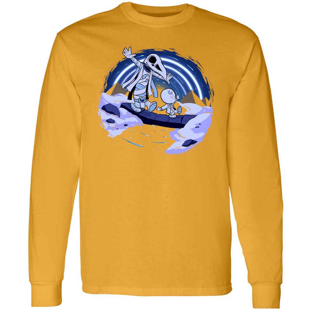 Long Sleeve T-Shirt - B9Y4VE1X - Gold - 9