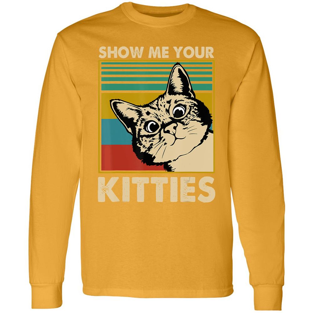 Long Sleeve T-Shirt - GM73LXJV - Gold - 9