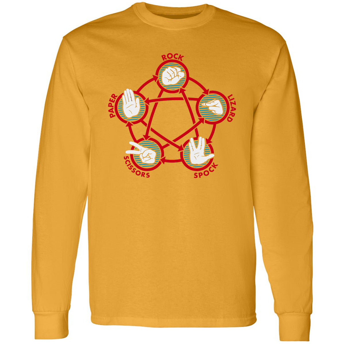 Long Sleeve T-Shirt - V8UTT6SY - Gold - 9