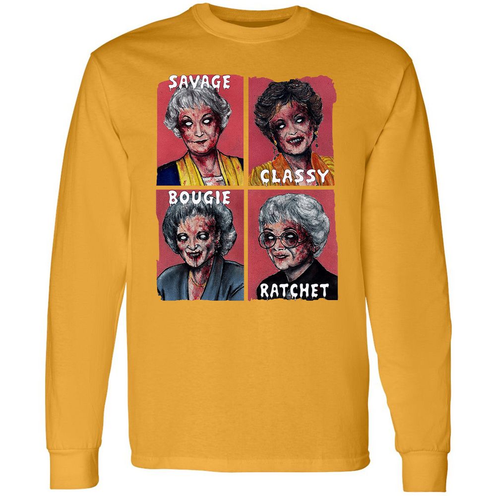 Long Sleeve T-Shirt - GCRFT8ZS - Gold - 9