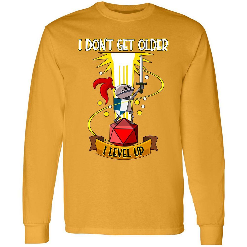 Long Sleeve T-Shirt - XBU7SRRD - Gold - 9