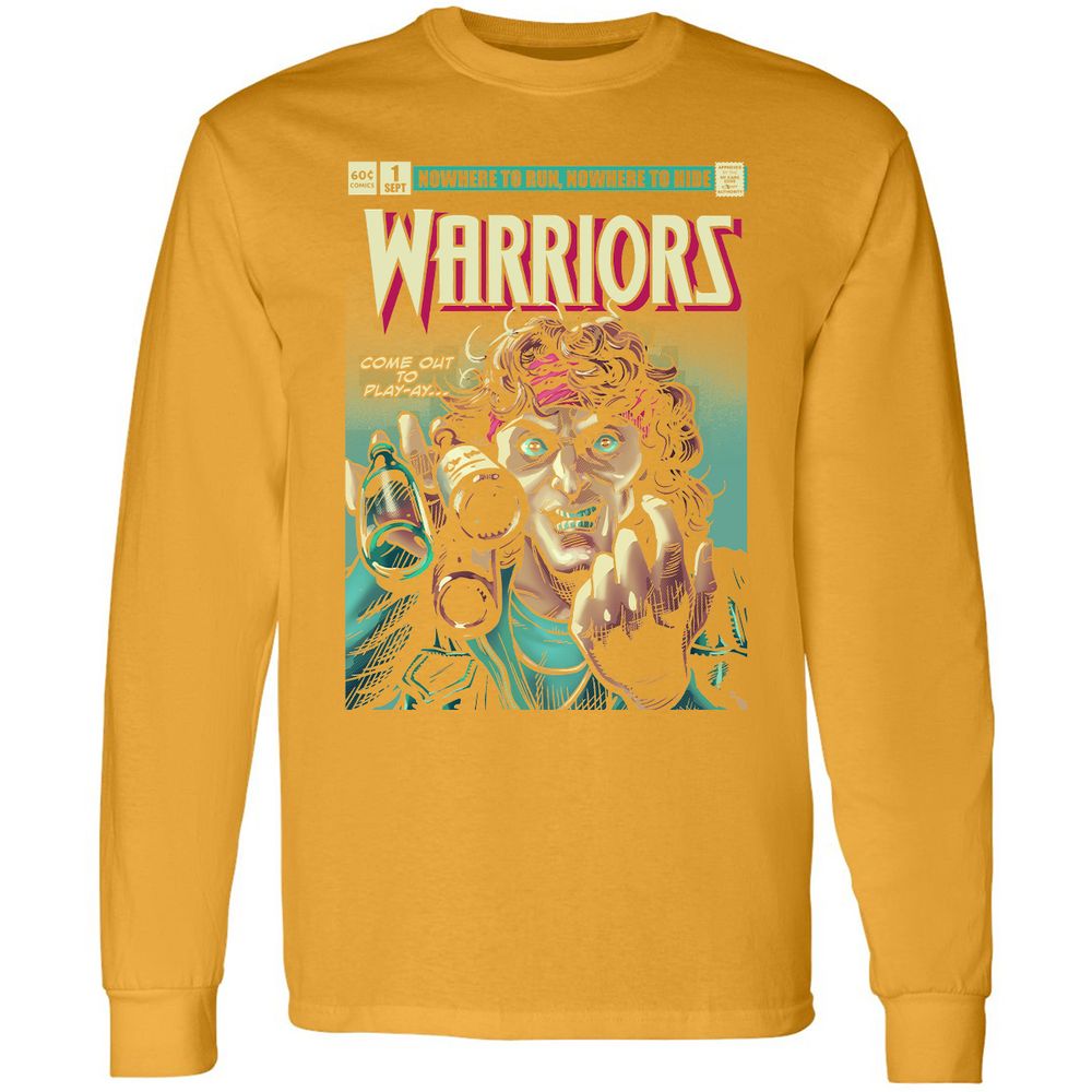 Long Sleeve T-Shirt - Z5H2D6C7 - Gold - 9