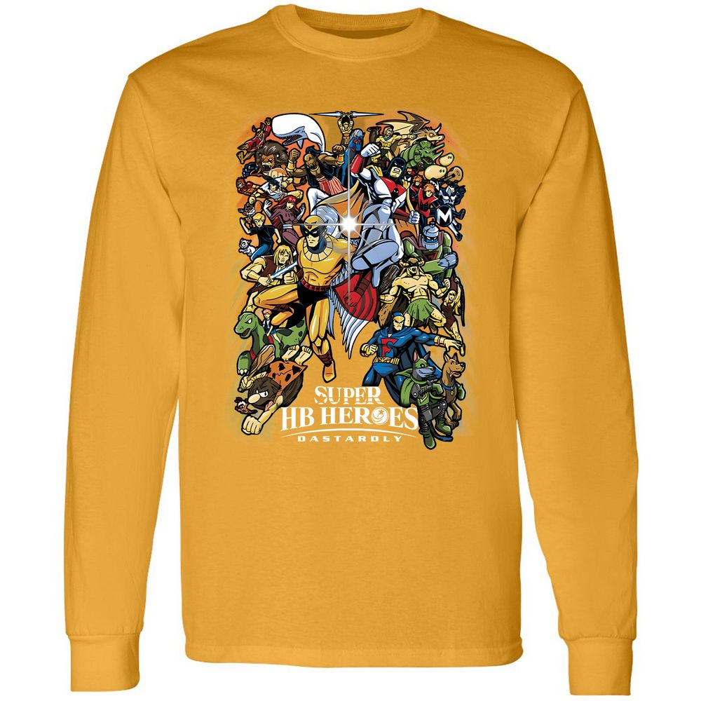 Long Sleeve T-Shirt - R6QPZ7LN - Gold - 9