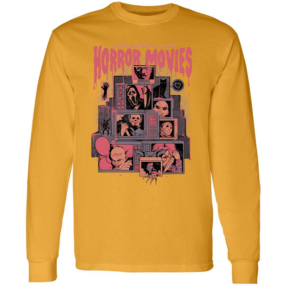 Long Sleeve T-Shirt - R9GCUXUL - Gold - 9