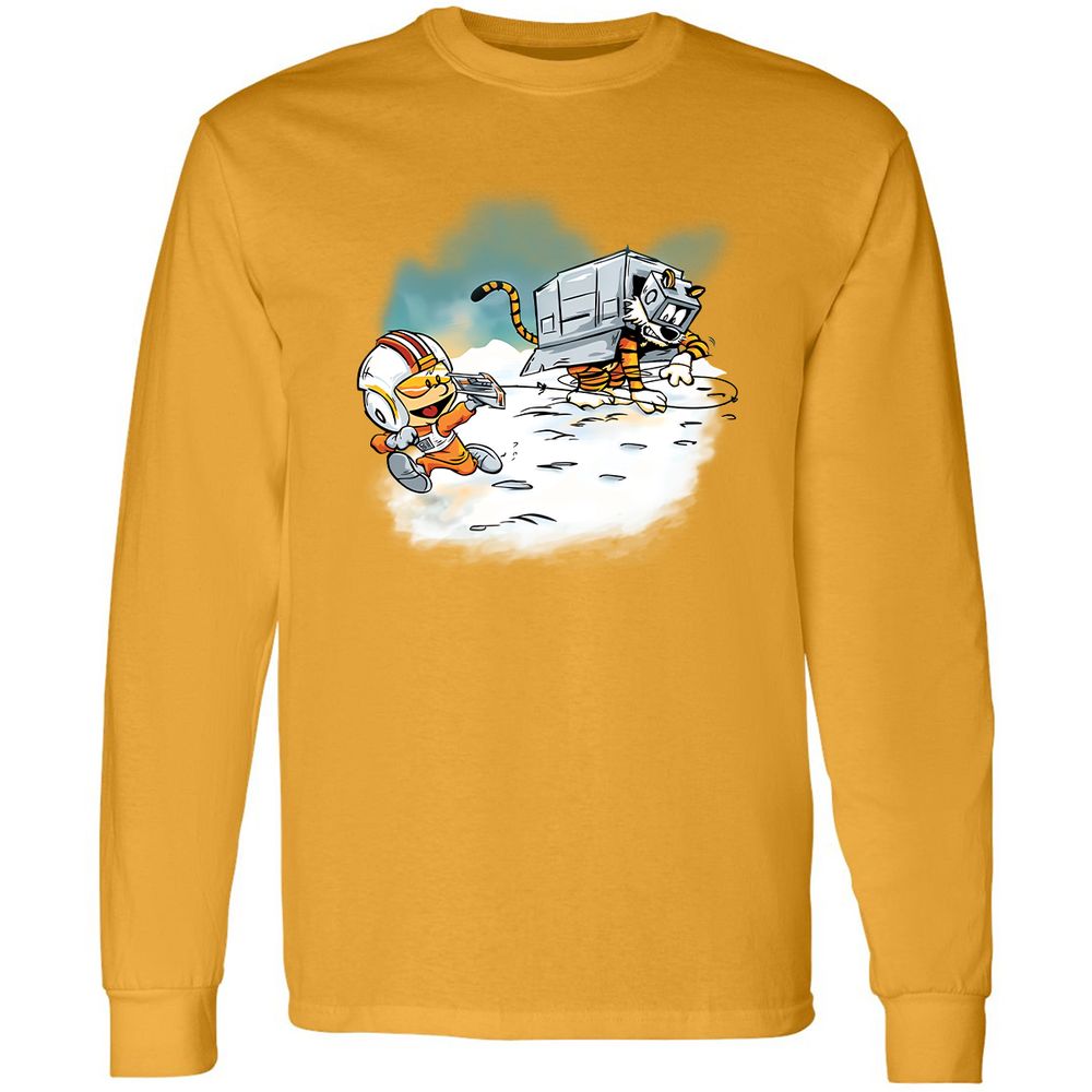 Long Sleeve T-Shirt - WPL2KZG3 - Gold - 9