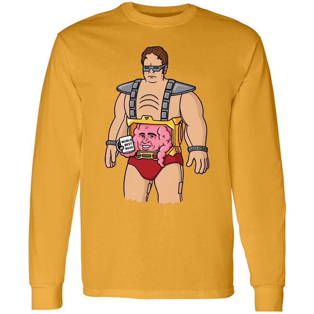 Long Sleeve T-Shirt - B5WGEDB8 - Gold - 9