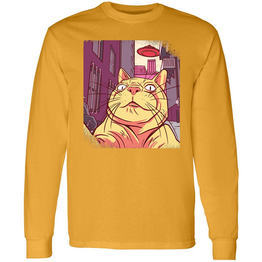 Long Sleeve T-Shirt - 7NTDVBCJ - Gold - 9