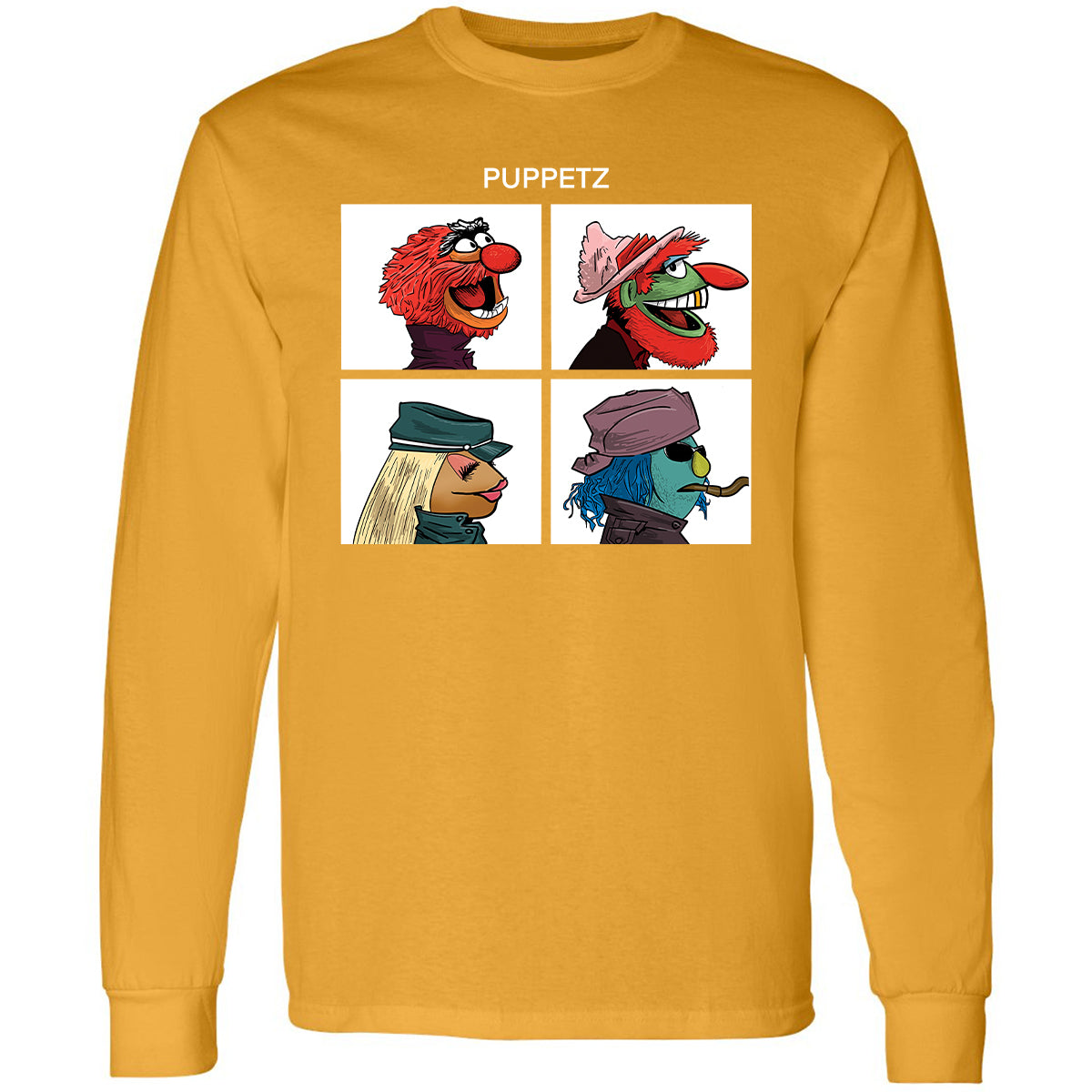 Long Sleeve T-Shirt - TEYAJW7Q - Gold - 9